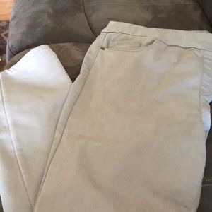 Stretch cotton- no gap waistband straight leg